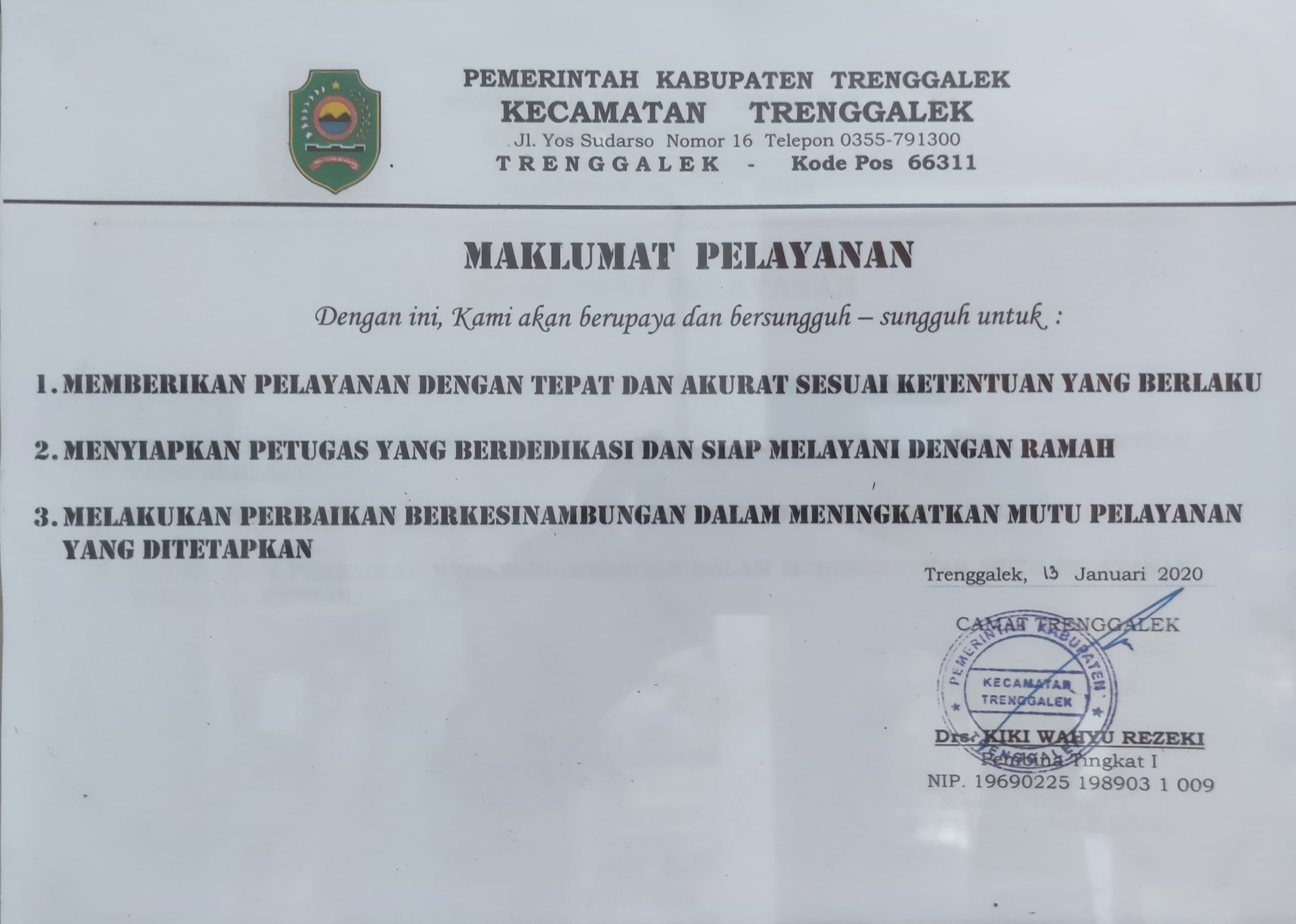 MAKLUMAT PELAYANAN